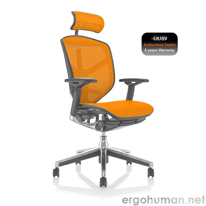 Enjoy Elite Orange Mesh Office Chair
